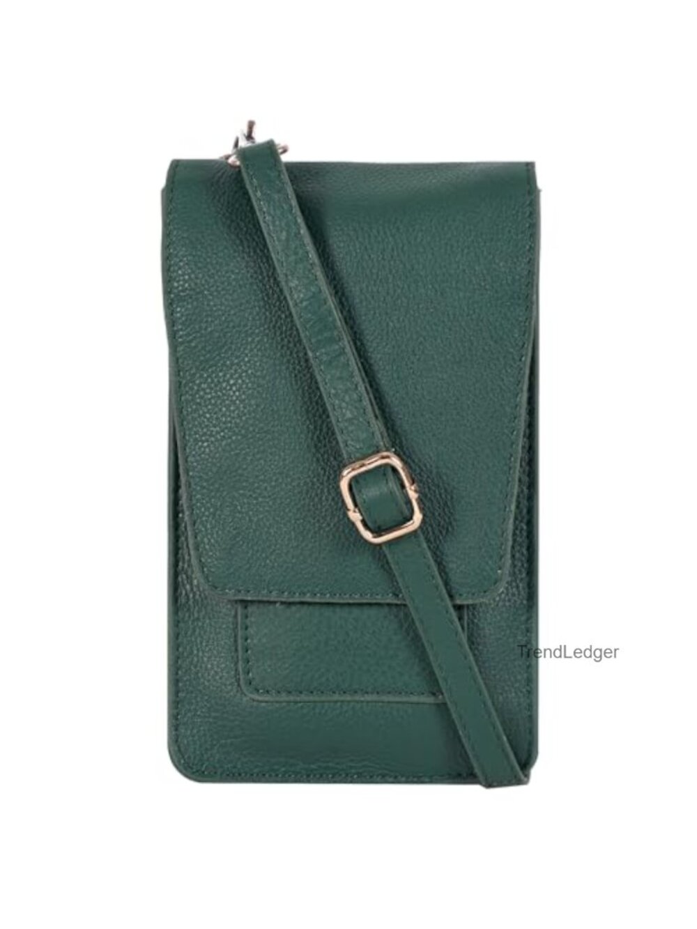 Genuine Leather Small Crossbody Bag Mini Cell Phone Purse Adjustable